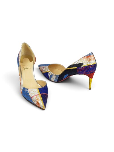 Foto Sapato Christian Louboutin Jacquard Multicolor