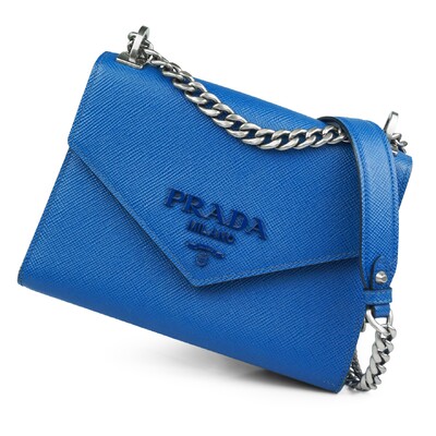 FotoBolsa Prada Lux Monochrome Envelope Azul Bic