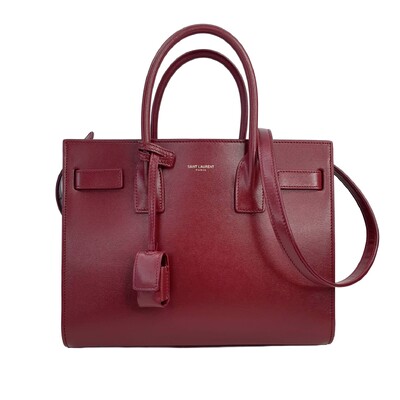 Foto Bolsa Saint Laurent Sac De Jour Baby Bordô