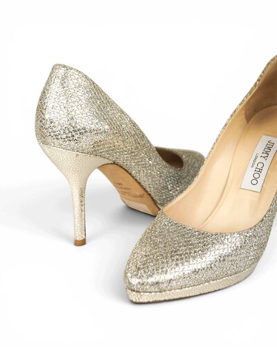 FotoSapato Jimmy Choo Dourado