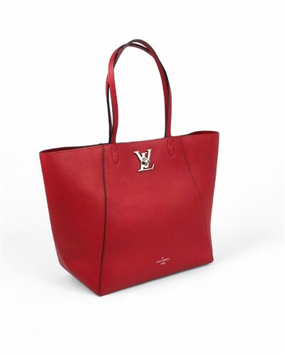 FotoBolsa Louis Vuitton Lockme Cabas Vermelha