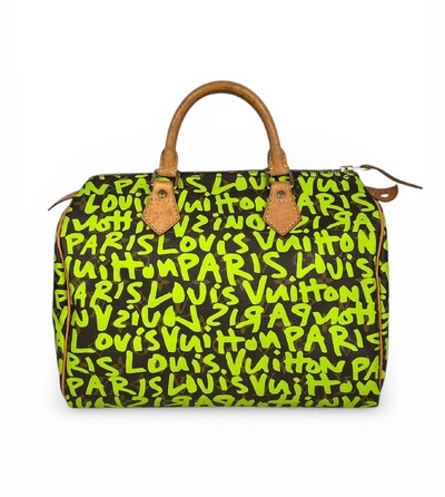 Foto Bolsa Luis Vuitton Speedy 30 Monogram Grafiti Verde