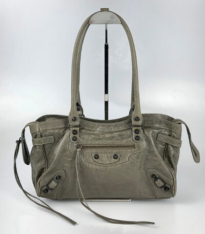 Foto Bolsa Balenciaga Le City East West Verde Musgo