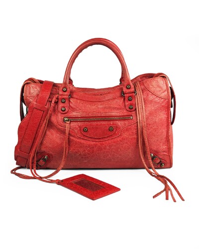 Foto Bolsa Balenciaga Giant City Vermelho