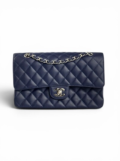 Foto Bolsa Chanel Classic Double Flap Azul Marinho