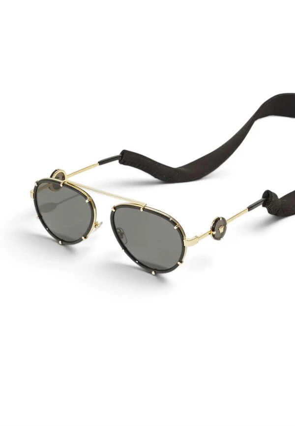 Óculos De Sol Versace Aviador 2232 Preto