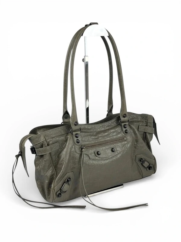 Bolsa Balenciaga Le City East West Verde Musgo