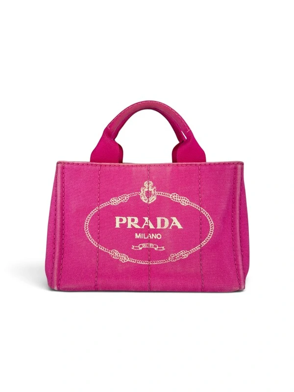 Bolsa Prada Canapa Logo Small Pink