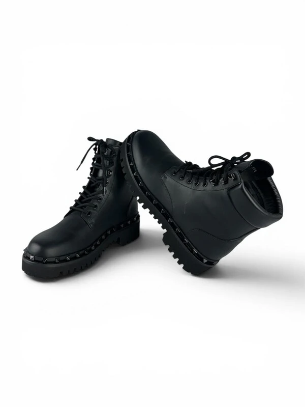Bota Valentino Combat Boot Preta