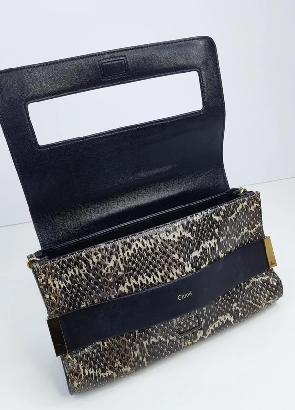 Bolsa Chloé Chloé Snakeskin Medium Elle Bag Snake