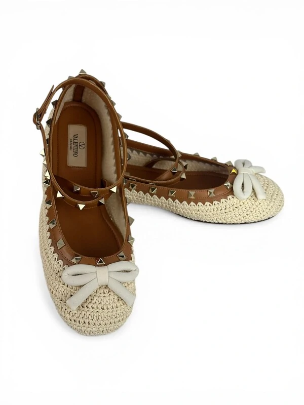 Sapatilha Valentino Ballerina Natural