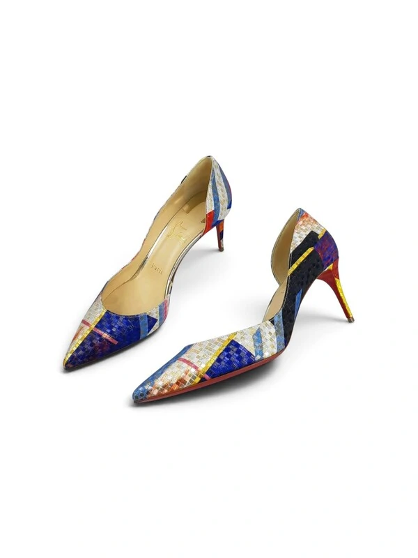 Sapato Christian Louboutin Jacquard Multicolor