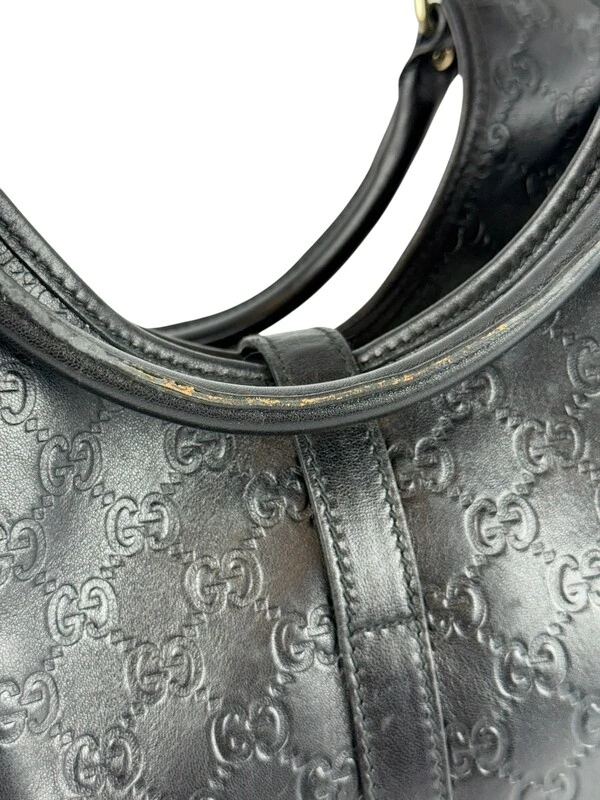 Bolsa Gucci Jackie Guccissima Hobo Preta