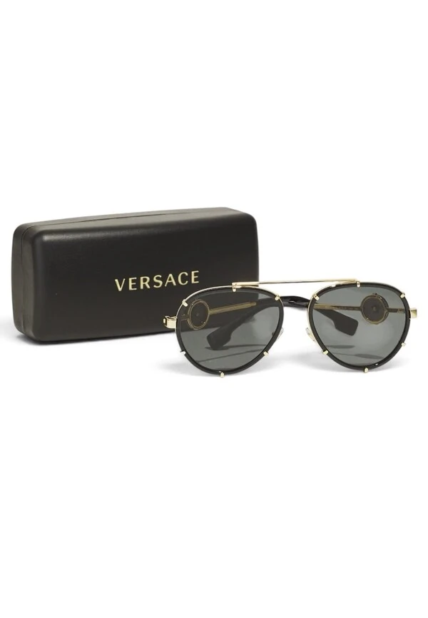 Óculos De Sol Versace Aviador 2232 Preto