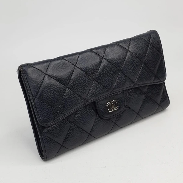 Carteira Chanel Couro Preta