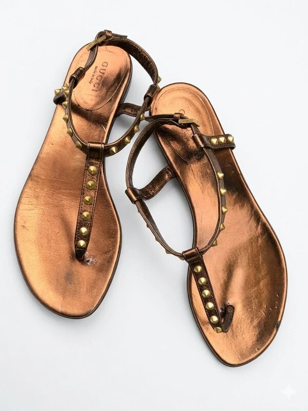 Sandália Gucci Bronze