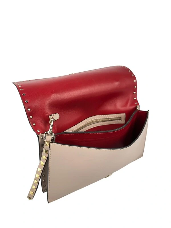 Clutch Valentino Rockstud Nude
