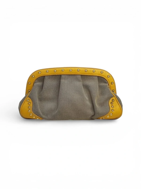 Clutch Prada Jacquard Amarelo