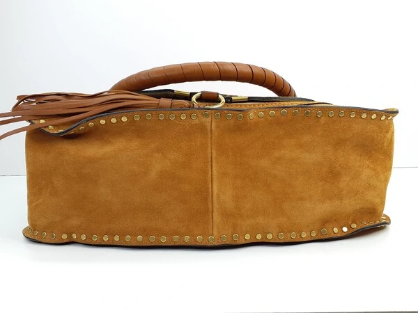 Bolsa Chloé Marcie Camurça Caramelo