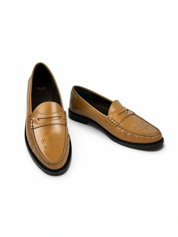 Mocassim Celine Triomphe Caramelo