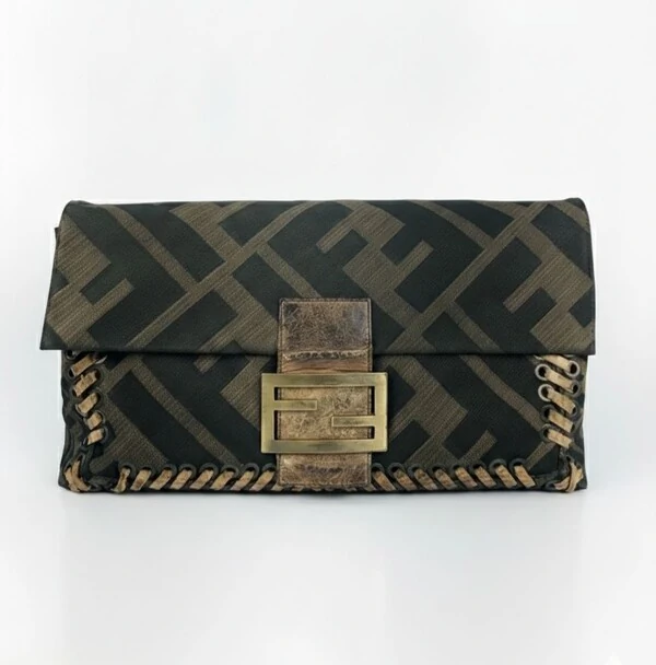 Bolsa Fendi Baguette Tabacco Zucca Large