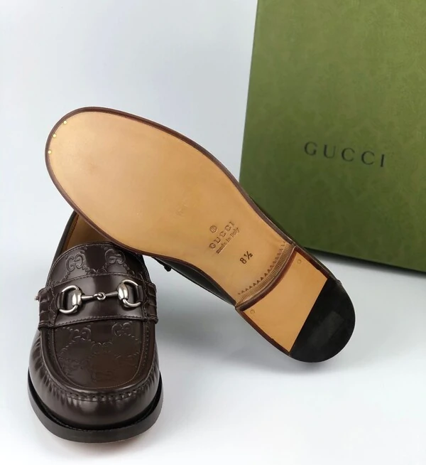 Sapato Gucci Horsebit Marrom