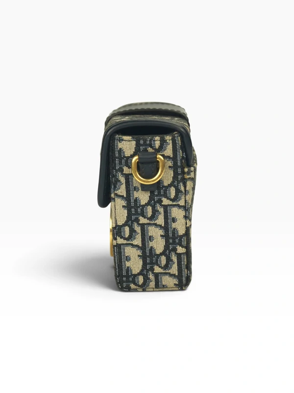 Bolsa Dior 30 Montaigne em Jacquard Oblique Azul