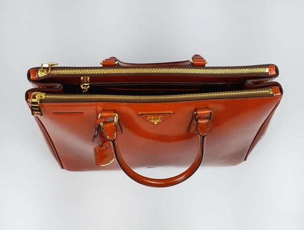 Prada Galleria Spazzolato Arancio Fume