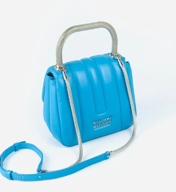 Bolsa Bvlgari X Ambush Serpente Azul