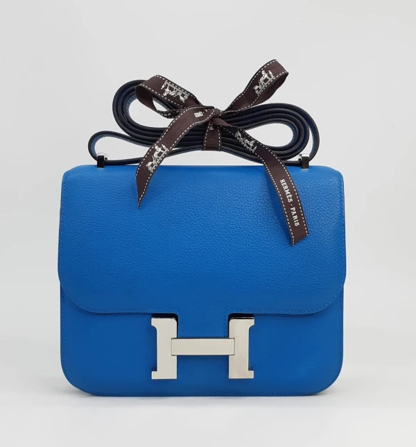 Bolsa Hermès Constance 18 Swift Blue Hydra