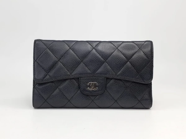 Carteira Chanel Couro Preta