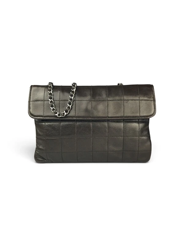 Bolsa Chanel Chocolate Bar Shoulder Marrom
