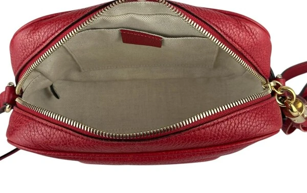 Bolsa Gucci Soho Disco Vermelha