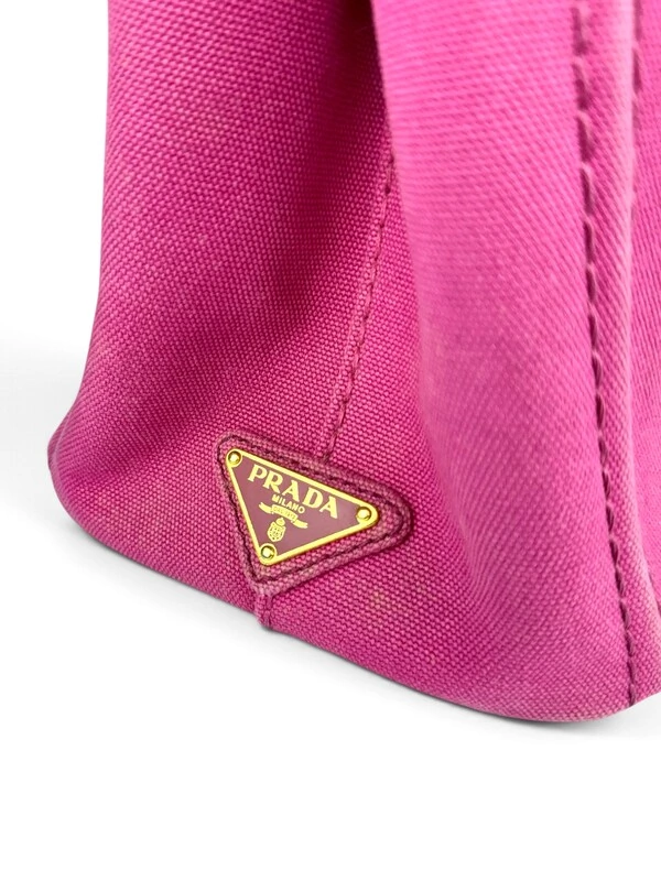 Bolsa Prada Canapa Logo Small Pink