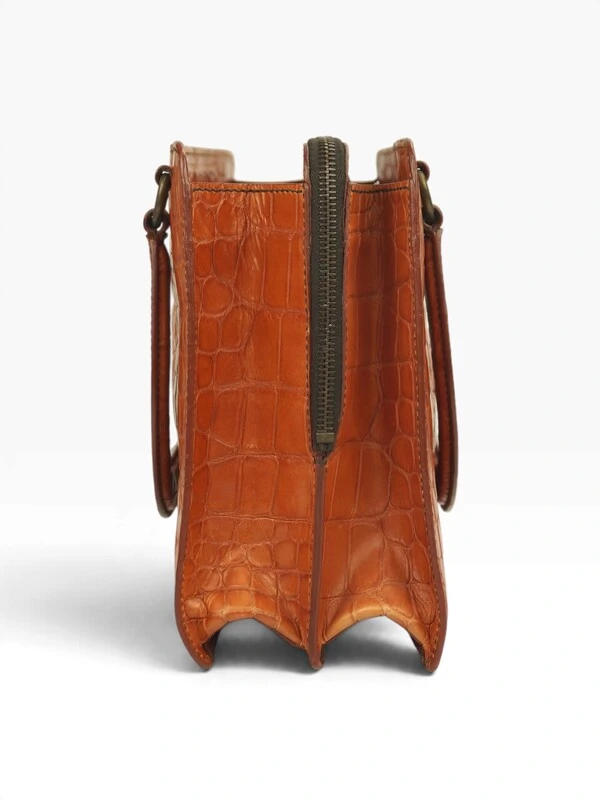 Bolsa Miu Miu Vintage Croco Laranja