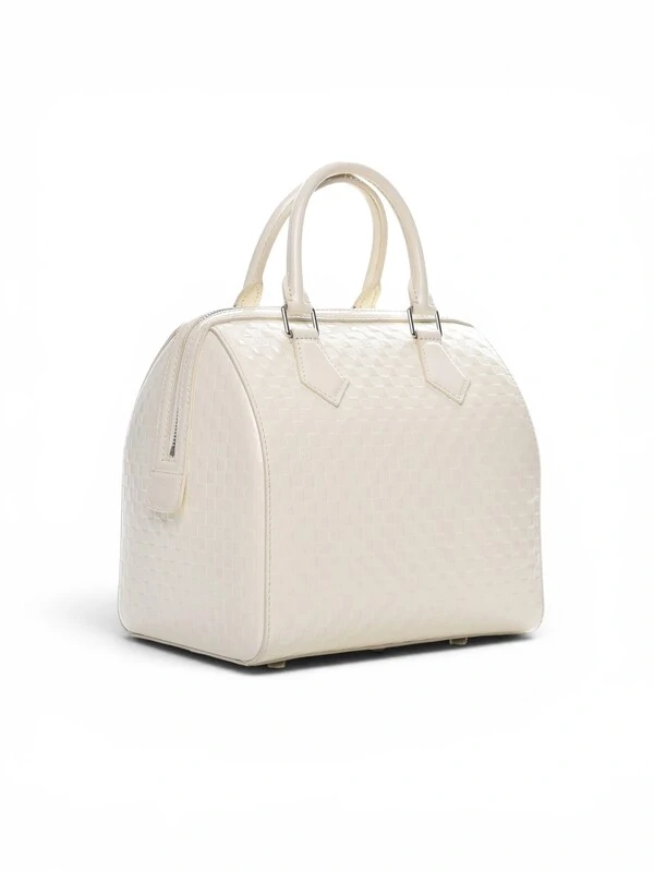 Bolsa Louis Vuitton Damier Facette Speedy Cube MM Cream