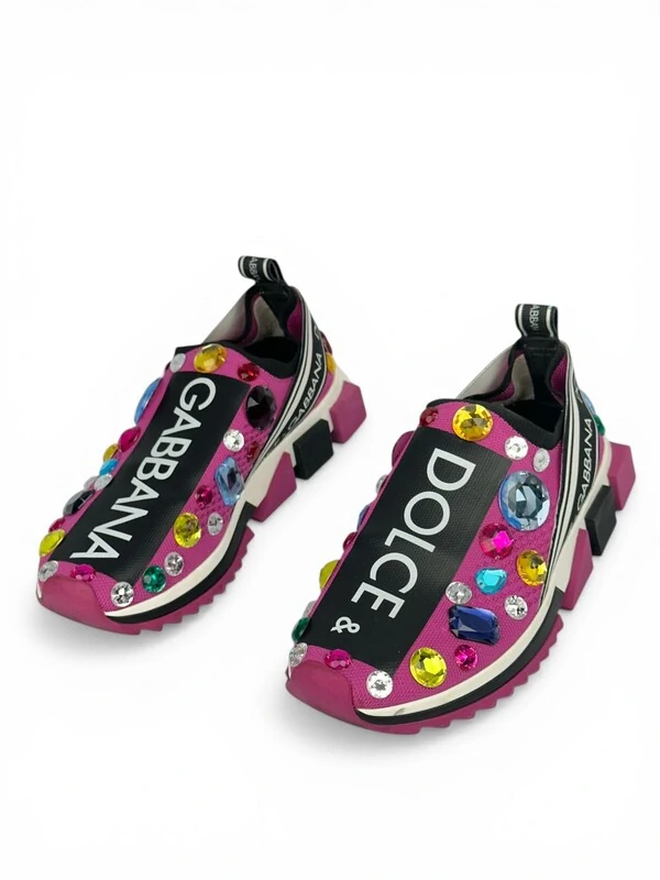 Dolce & Gabbana Multicolor Gemstone Sneakers