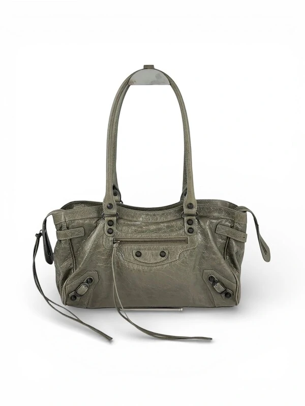 Bolsa Balenciaga Le City East West Verde Musgo