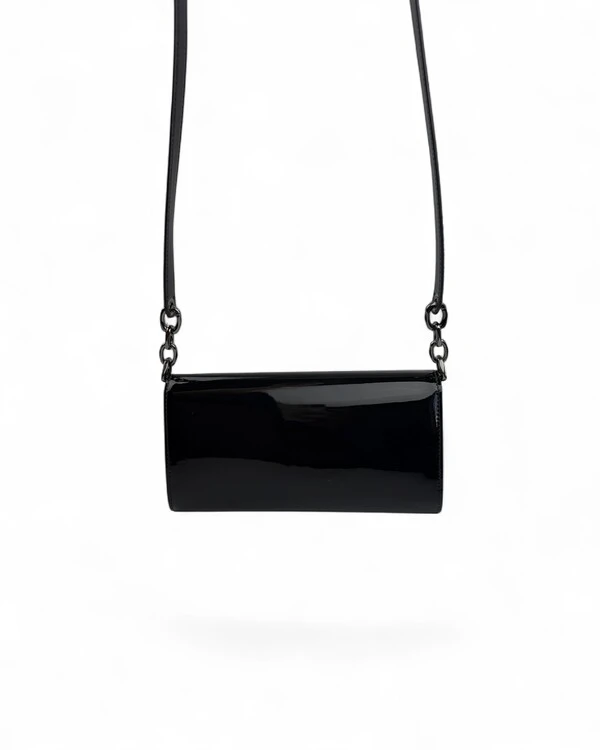 Bolsa Valentino Vlogo The Bold Edition Patent Preta