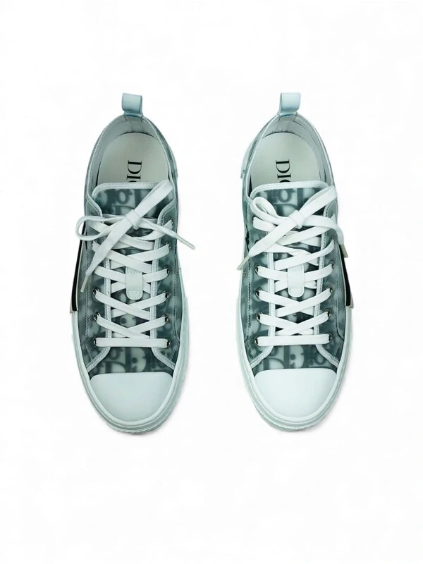 Tênis Dior Sneaker B23 League Oblique Cano Baixo Branco Monogram