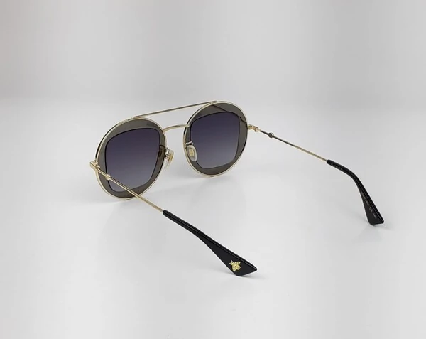 Óculos de Sol Gucci GG0105S Redondo Preto