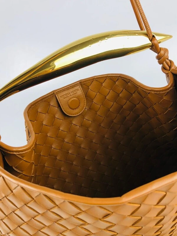 Bolsa Bottega Veneta Sardine Medium Caramelo