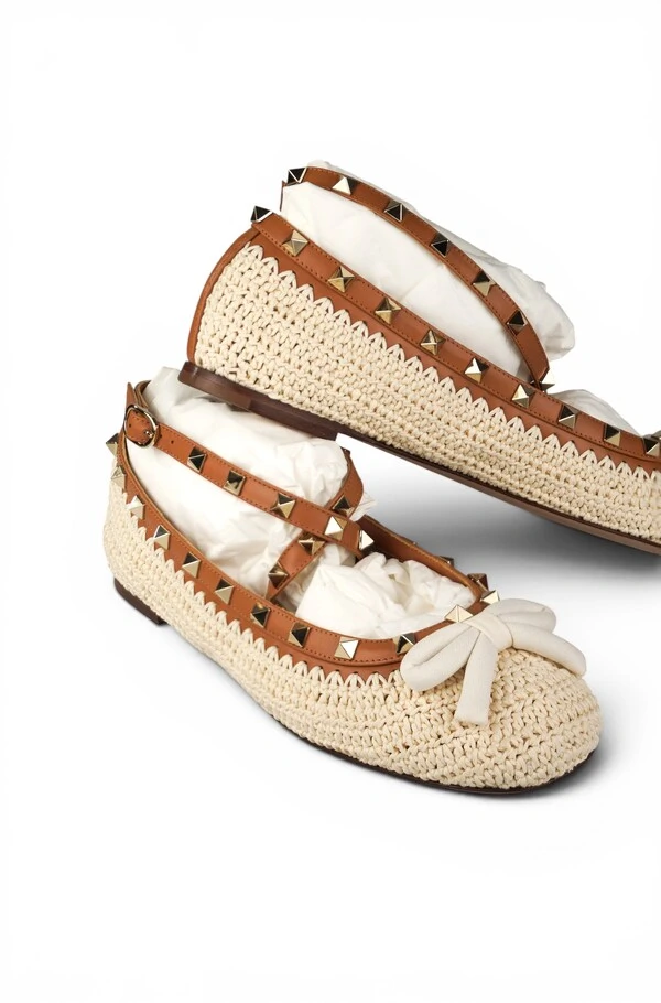 Sapatilha Valentino Ballerina Natural