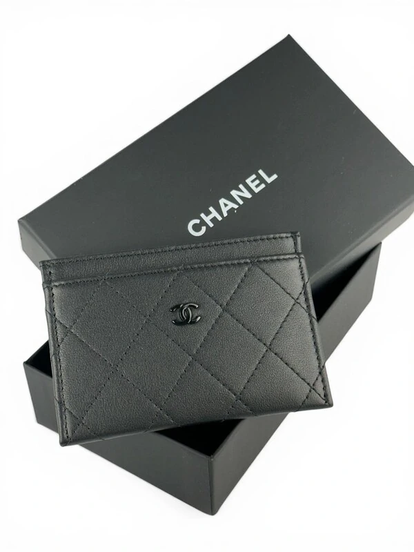 Porta Cartão Chanel Preto Preto