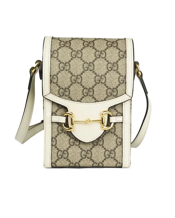 Mini Bolsa Gucci Horsebit 1955 Monogram