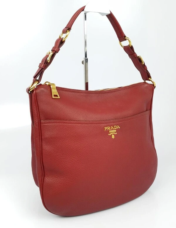 Bolsa Prada Hobo Burgundy