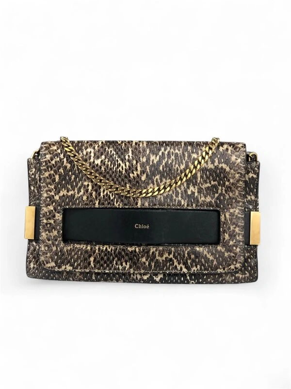 Bolsa Chloé Snakeskin Medium Elle Bag
