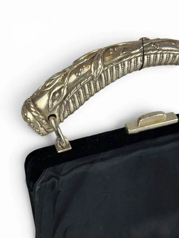 Bolsa Saint Laurent Mombasa Silk & Velvet Preta