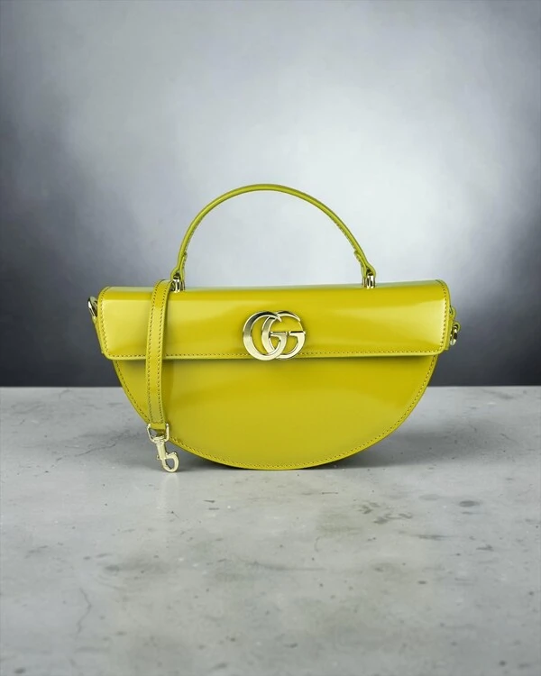 Bolsa Gucci Half Moon Medium Chartreuse