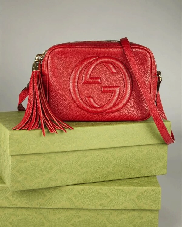 Bolsa Gucci Soho Disco Vermelha